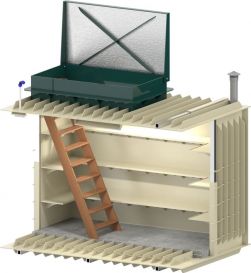 Внешний вид и устройство Гринлос Погреб Погреб ЛК 3000*2000*2000