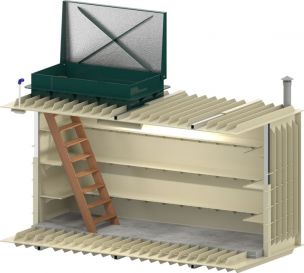 Внешний вид и устройство Гринлос Погреб Погреб ЛК 4000*1500*2000
