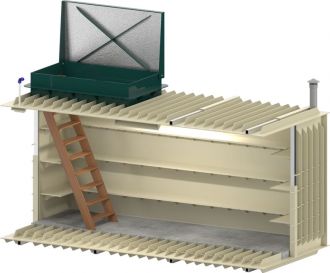 Внешний вид и устройство Гринлос Погреб Погреб ЛК 4500*2000*2000