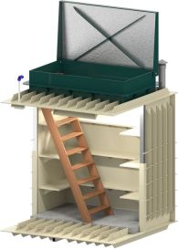 Внешний вид и устройство Гринлос Погреб Погреб ЛК 2000*2000*2000