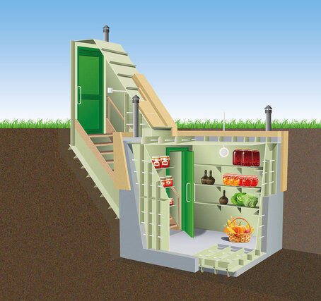 Внешний вид и устройство Гринлос Погреб ДТ 5000*2000*2000